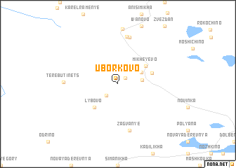 map of Uborkovo