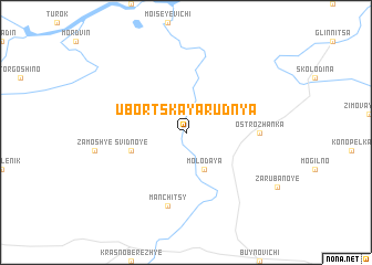 map of Ubortskaya Rudnya