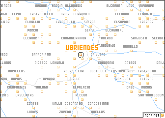 map of Ubriendes