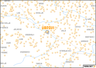 map of Ubrovi