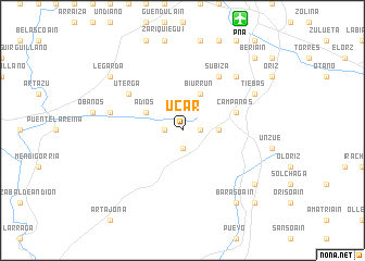 map of Úcar