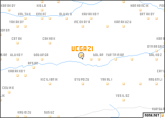 map of Üçgazi