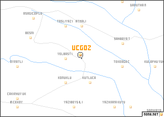 map of Üçgöz