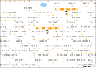 map of Uchań Górny