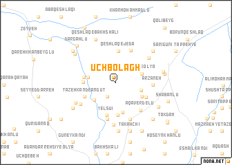 map of Ūchbolāgh