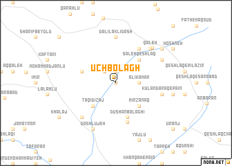 map of Ūchbolāgh