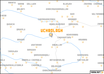 map of Ūch Bolāgh