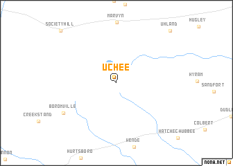 map of Uchee