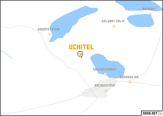 map of Uchitelʼ
