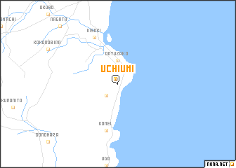 map of Uchiumi