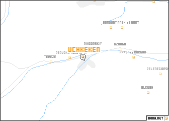 map of Uchkeken