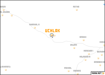 map of Uch Lak