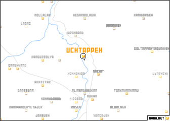map of Ūch Tappeh