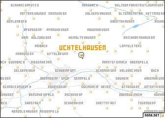 map of Üchtelhausen