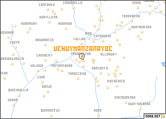 map of Uchuymanzanayoc