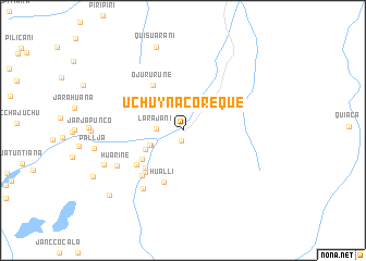 map of Uchuy Nacoreque