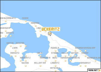 map of Ückeritz