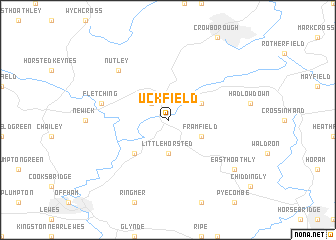 map of Uckfield