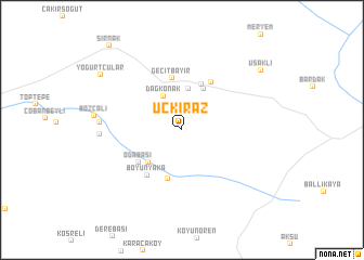 map of Üçkiraz