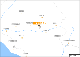 map of Üçkonak