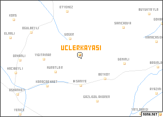 map of Üçlerkayası