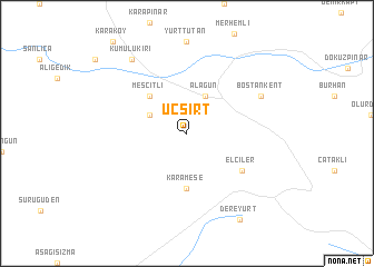 map of Üçsırt