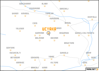 map of Üçyaka