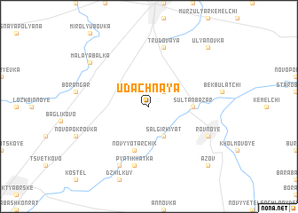 map of Udachnaya