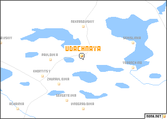 map of Udachnaya