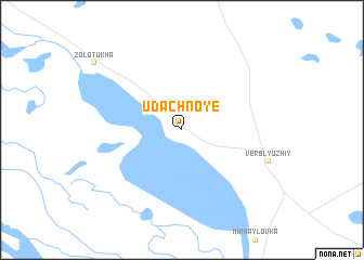 map of Udachnoye