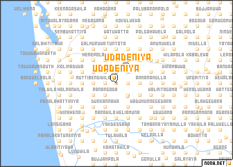 map of Udadeniya