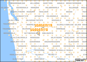 map of Udadeniya