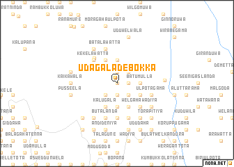 map of Udagaladebokka