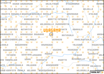 map of Udagama