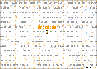 map of Udagorake