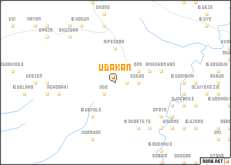 map of Udakan