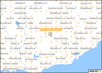 map of Udakirinda