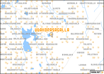 map of Uda Korasagalla