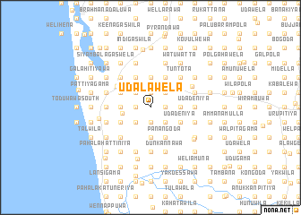 map of Udalawela