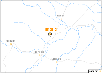 map of Udala