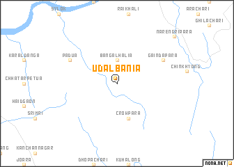 map of Udalbania