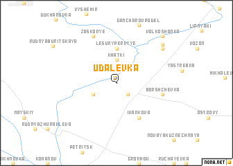 map of Udalëvka