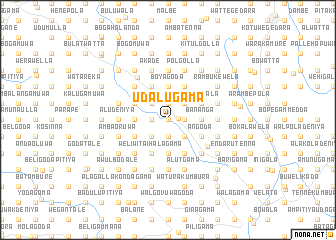 map of Udalugama