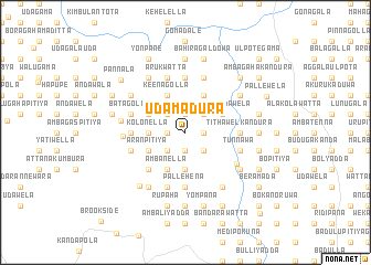 map of Udamadura