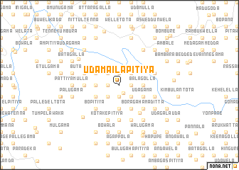 map of Uda Mailapitiya