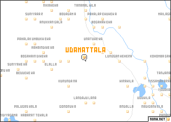 map of Udamattala