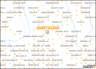map of Uda Oyegama