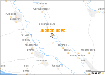 map of Uda-Paciurea