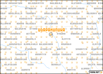 map of Uda Pamunuwa