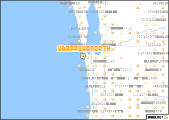 map of Udappuwa North